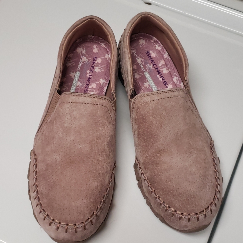 Skechers slip-on loafers.